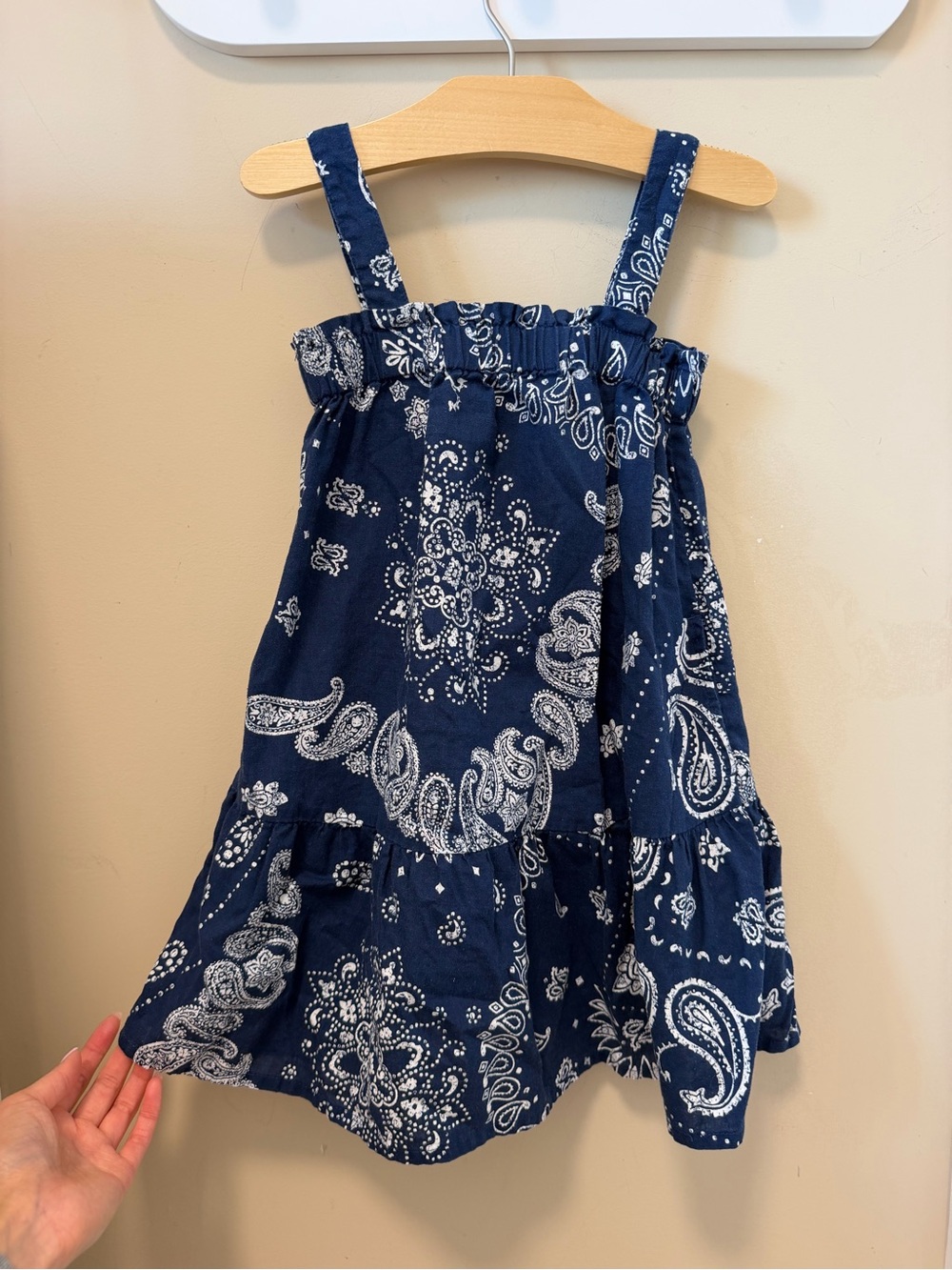 Girls  Navy Bandana Print Sundress - Kids